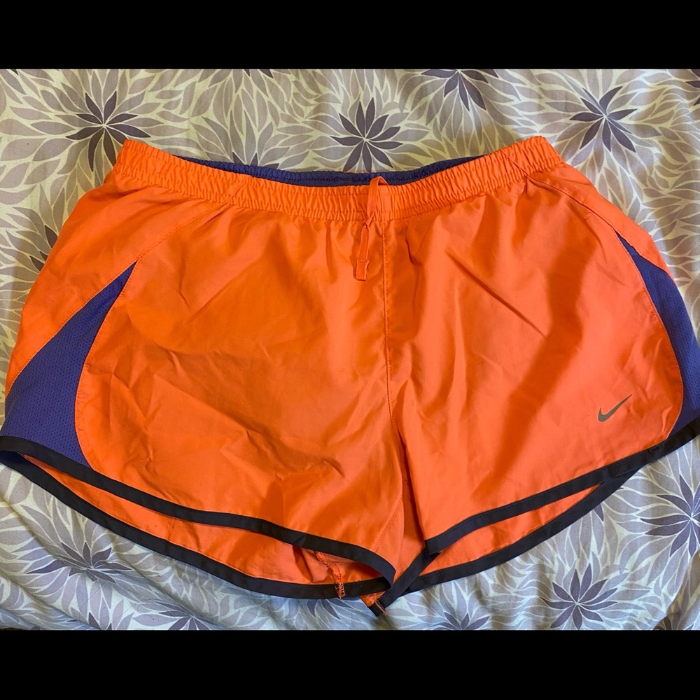 Ladies Nike Shorts. Medium. Fluorescent Orange